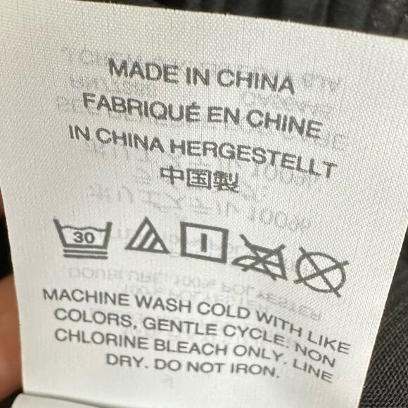 Madewell Black Tank Pleated Top SZ S - Picture 6 of 11